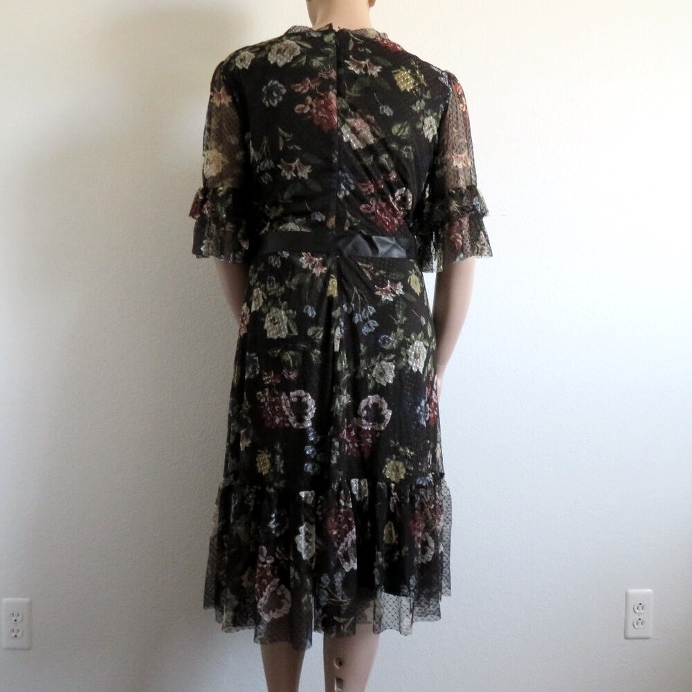 LANE BRYANT Women's Floral Mesh Faux Wram Midi Dress Plus Size 20 NWT - Picture 6 of 7